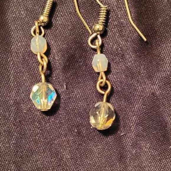 Crystal Rainbow Drop Earrings - Picture 1 of 3